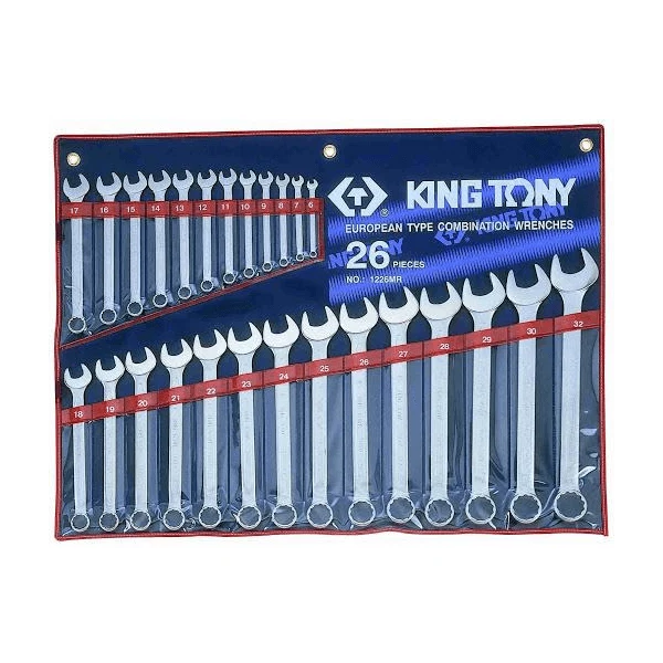 King Tony Combination Spanner Set 26pc (6-32mm)