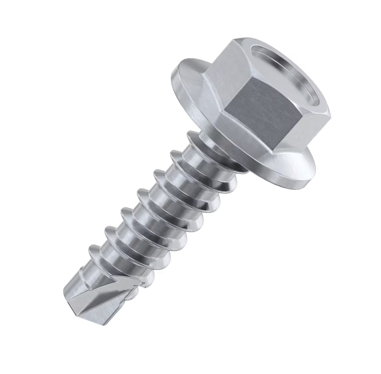 Self Drilling Hex Flanged Head Tek Screw No.10 (4.8mm) – The Bolt Factory
