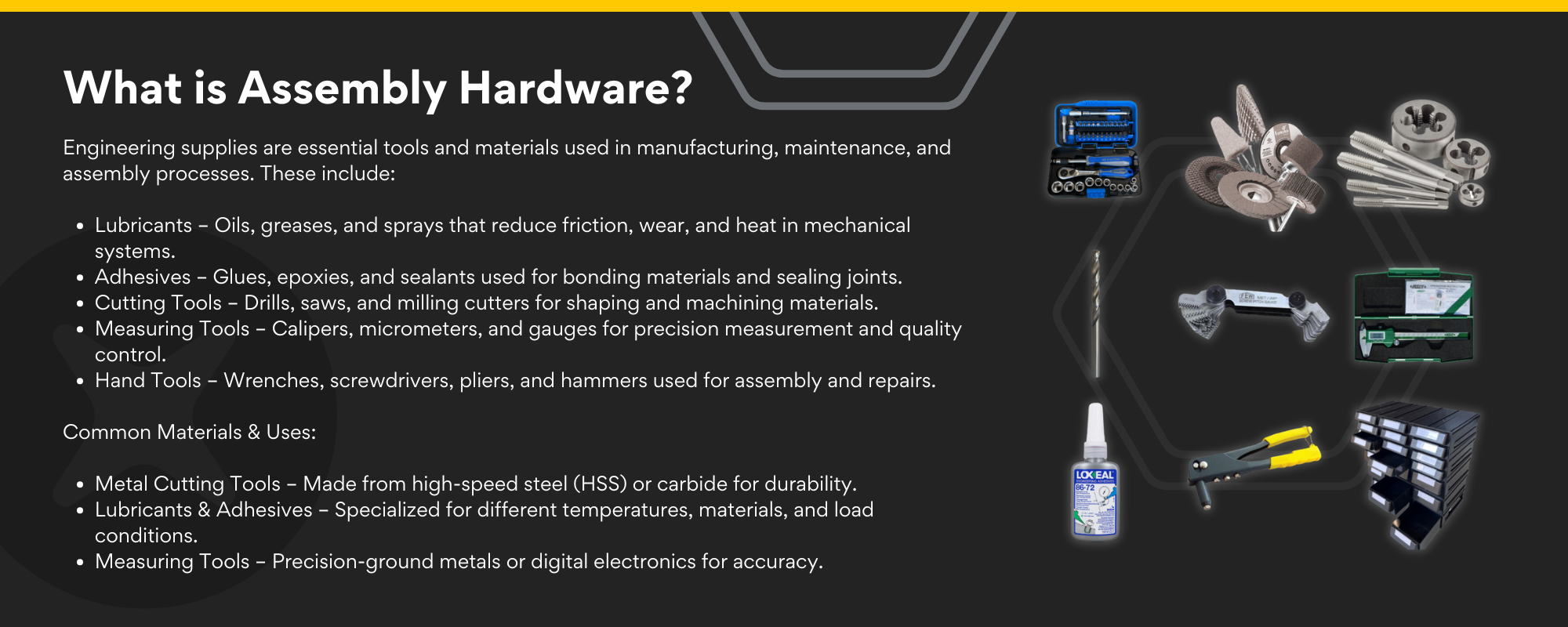 Engineering Supplies Example Engineering Supplies – The Bolt Factory